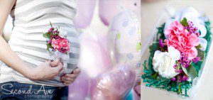color, shades of pink, pink, preeclampsia, preemie, corsage, flowers, self portrait, maternity portrait, balloons, baby shower, Virginia photographer, photoblog, project 52, 