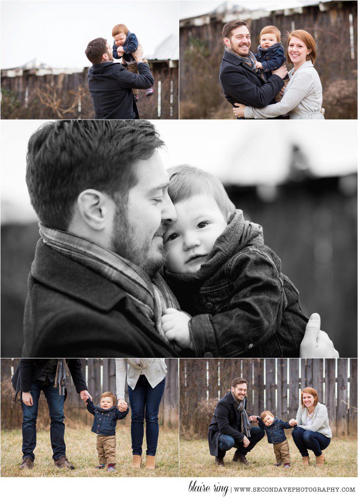 It was cold outside but we were warm from the love between this adorable family of three, caught on camera by a family photographer in Loudoun County.