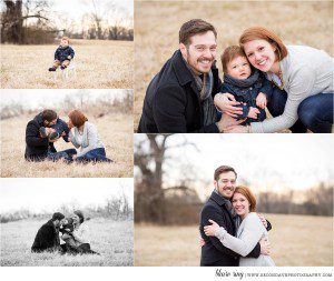 It was cold outside but we were warm from the love between this adorable family of three, caught on camera by a family photographer in Loudoun County.