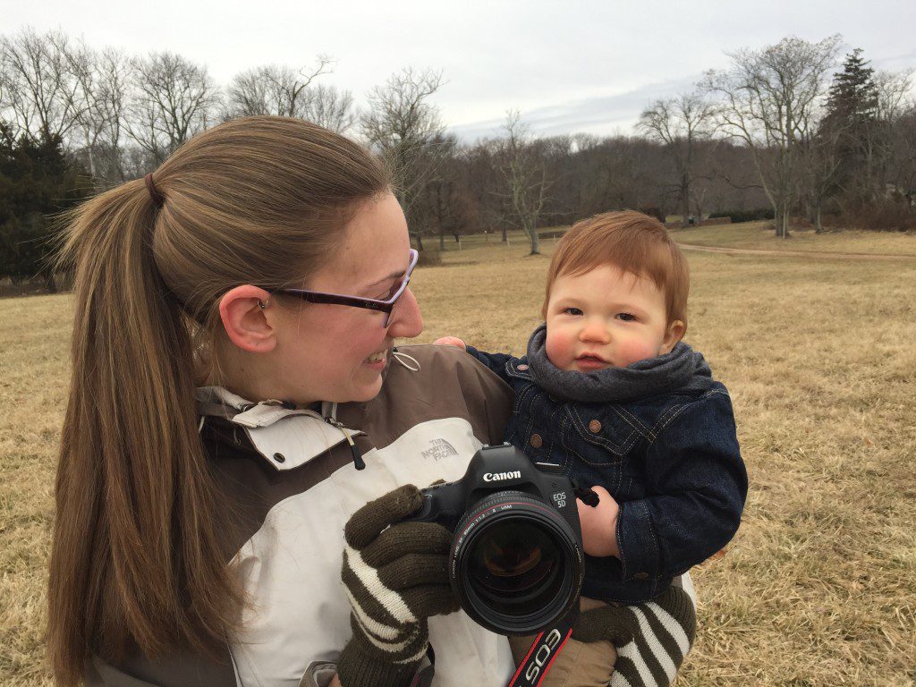 It was cold outside but we were warm from the love between this adorable family of three, caught on camera by a family photographer in Loudoun County.