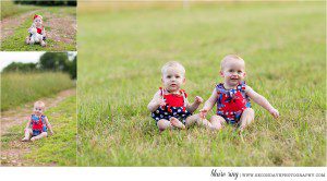 Beautiful 'golden hour' photography session at Morven Park by family photographer in Leesburg VA featuring a big sister and her twin siblings.