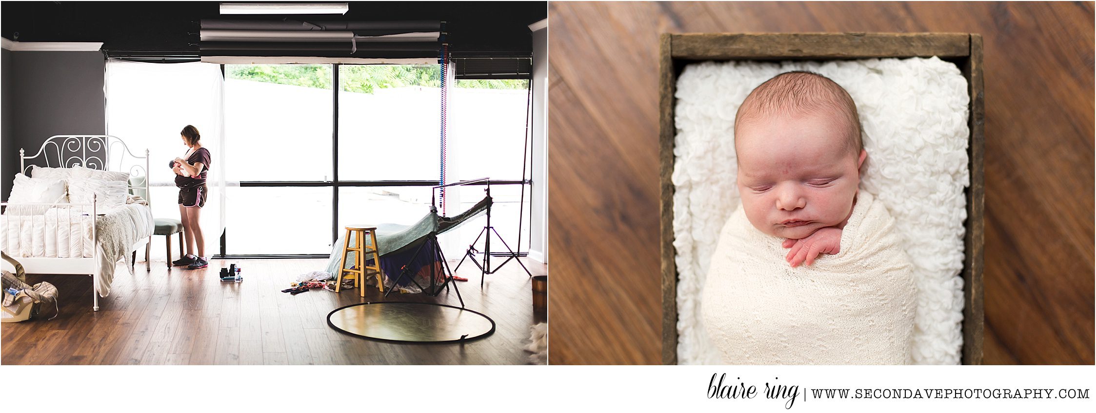 Posed newborn session and candid moments with Northern Virginia newborn photographer.