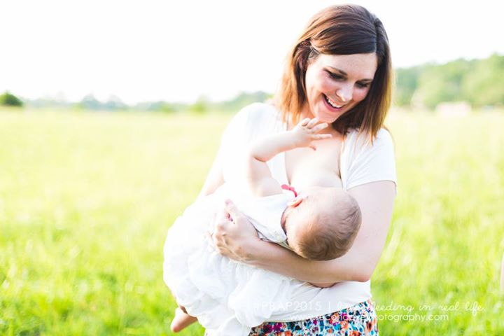 "I have always wanted to be a mom, and I knew I wanted to breastfeed. It wasn't a question to me. What I didn't know was how nursing a baby does not always come easily or naturally. I struggled so much while nursing my first daughter. She didn't gain weight and her doctors were concerned, she didn't have a great latch and I was raw and sore, and I was exhausted from her colic and from not knowing what to do to calm her. I felt defeated that my lifelong dream of motherhood was not starting out as beautifully as I had hoped. I had friends who had their first children around the same time, and everyone else looked so at ease and so natural. I felt the complete opposite. I stopped nursing my first daughter earlier than I had planned, and I am so thankful that formula was an option. My second daughter was the complete opposite; she was a total breeze. She nursed easily and beautifully. I wish that every mother could experience such an easy and wonderful nursing experience. I'm now nursing my third beautiful daughter. She is 11 months, and my breastfeeding journey with her has been more similar to my first than my second, except now I have the experience to know that this time passes so quickly. Knowing that allows me the freedom to really savor the fact that I'm feeding and growing my baby with milk that my body produced. It's truly amazing and I am proud of my choices. Whether a mother exclusively breastfeeds or formula feeds or does a combination of both, this is a beautiful and short-lived season of life to be cherished."