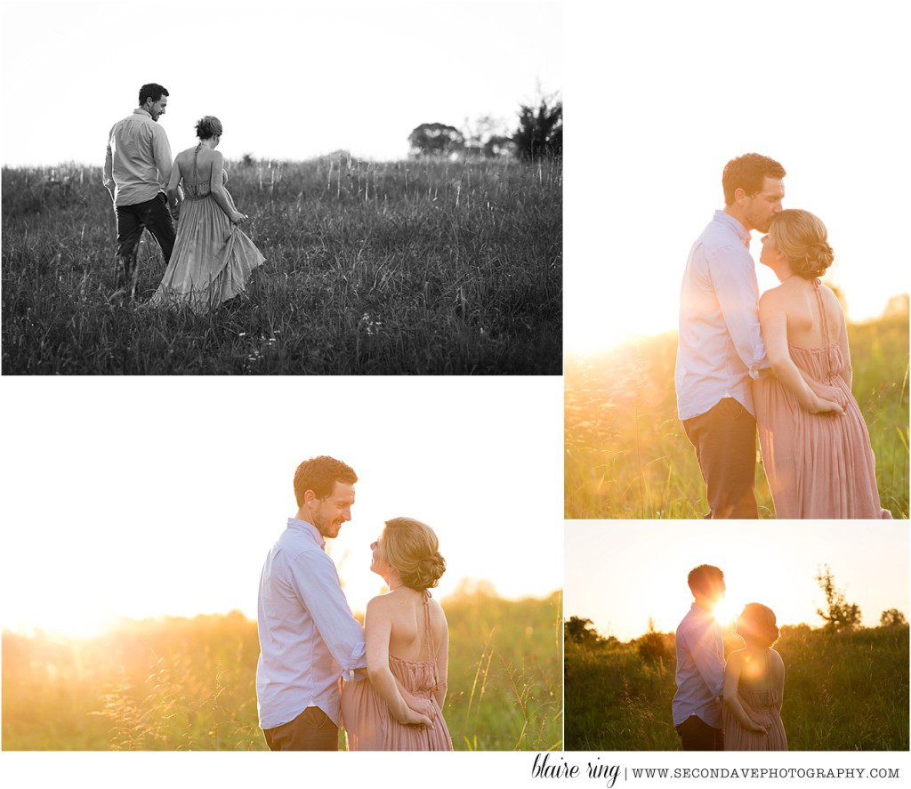 Half a dozen maternity photographers in Washington DC area get together to photograph an expecting couple in a gorgeous stylized Golden Hour shoot!