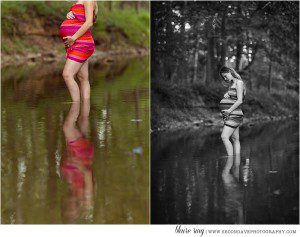 A local doula and a creek meet for a raw and natural take on maternity photography in Northern VA.