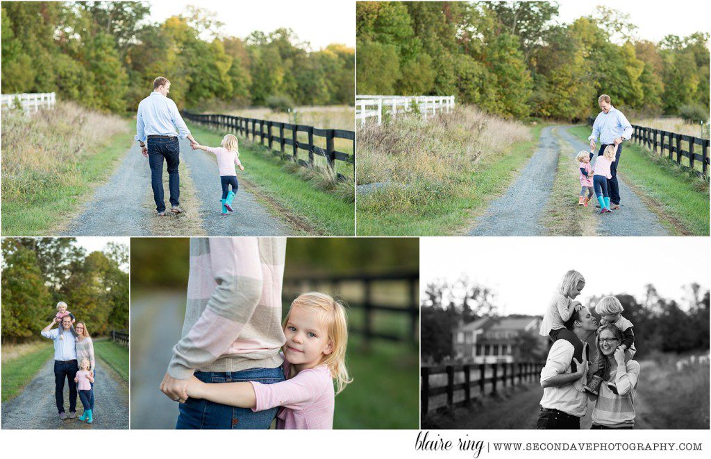 Leesburg VA family photographer capturing portraits in a natural way for all of the fun and none of the cheese face!