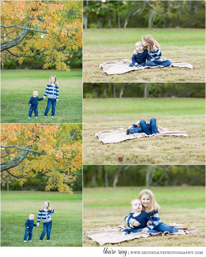 Spring-like flowers and changing fall leaves make for unique photos with family photographer in Northern Virginia (serving all of the DC-metro area!)
