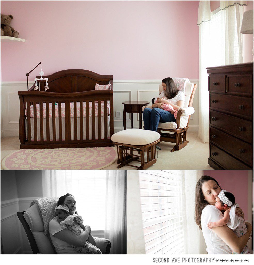 Blaire is an Ashburn VA newborn photographer offering a mix of lifestyle family and posed baby photos from the comfort of your own home.