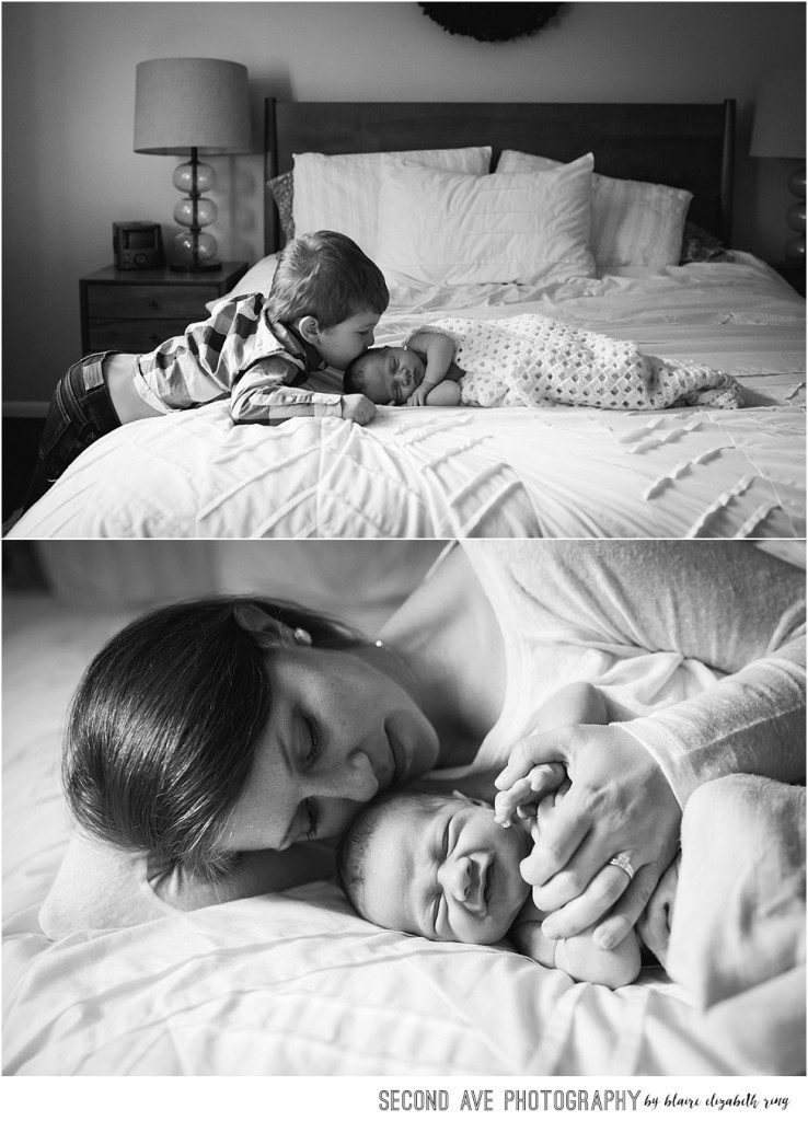 When you book a newborn photo session with me, you will receive a mix of lifestyle family portraits and posed newborn photos (hello, squishy baby!)