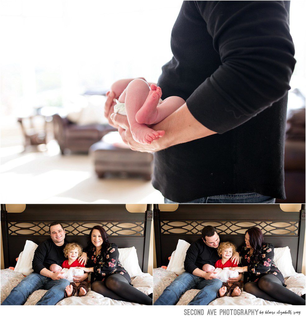 The best part of being a Northern Virginia newborn photographer is going to my client's homes and photographing their families during such an amazing time. Lifestyle newborn family session in Northern Virginia.