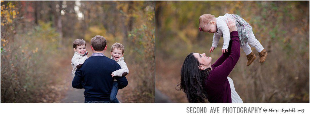 Want your kids to laugh for their pictures? Consider a tickle fight at sunset. Whatever you do, don't look at this Leesburg VA twins & baby photographer!