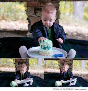 Would you believe me if I told you they survived rain and sleet and wind for this first birthday cake smash with Leesburg VA baby photographer?