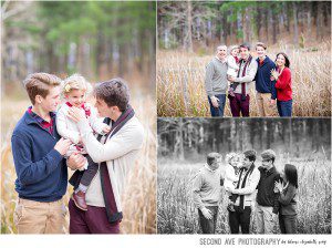 Northern VA family photographer meets with family of 5 on a windy day but all the laughs made photographing them a breeze!