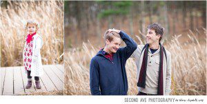 Northern VA family photographer meets with family of 5 on a windy day but all the laughs made photographing them a breeze!