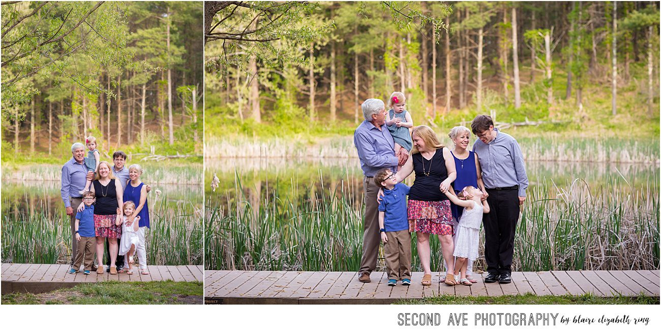 How special is it when a family surprises the grandparents with photos? It's something I like most about being a Leesburg VA Extended family photographer.