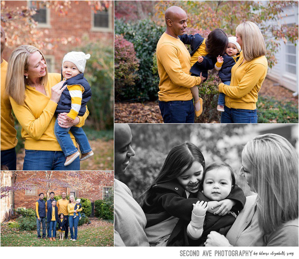 Beautiful family of 7. Downtown Leesburg VA photographer specializing in newborns and childhood photography now accepting 2018 sessions in NoVa.