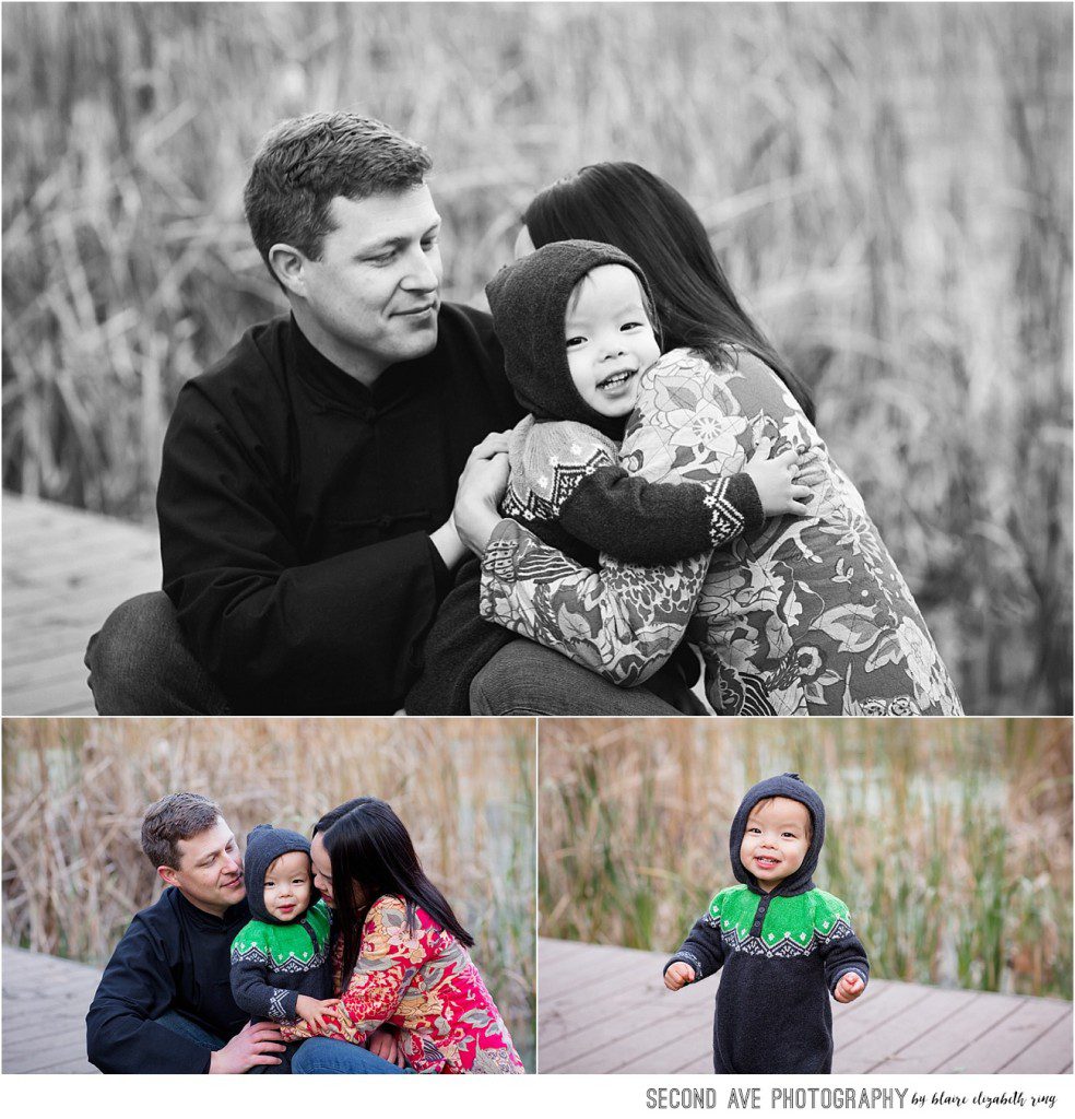 Adorable family of three with a toddler. Northern VA family photographer now accepting newborn and family photo sessions in the Washington DC metro area.