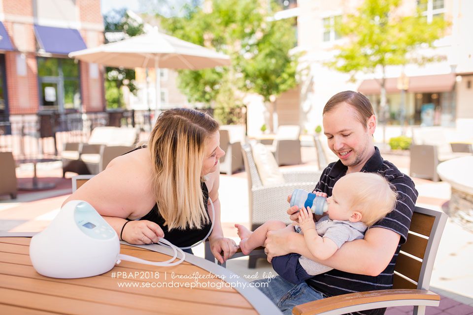Photos of the moms and babes for the 2018 Public Breastfeeding Awareness Project, by Northern Virginia breastfeeding photographer Blaire Ring.