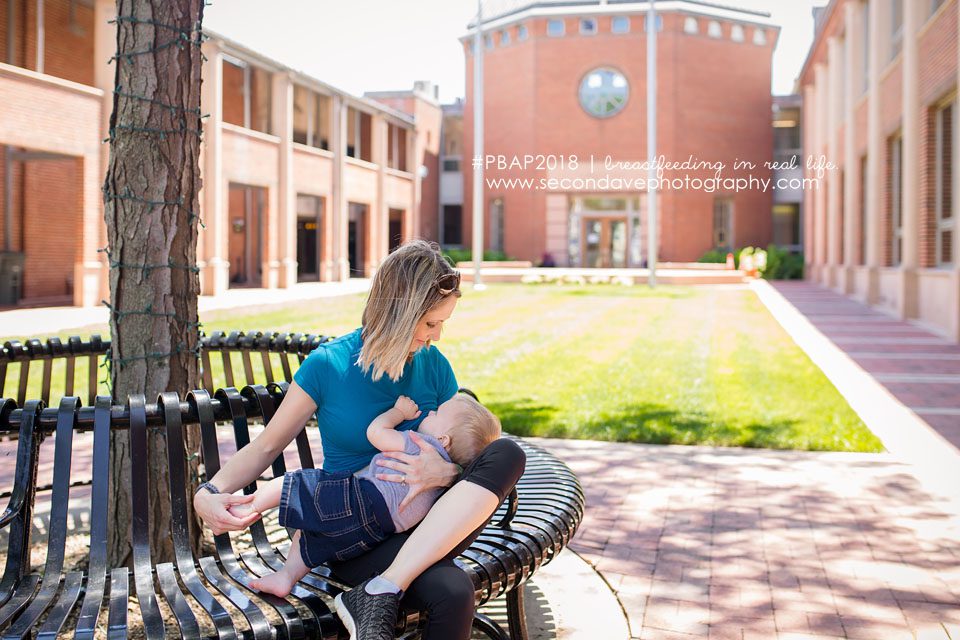 Photos of the moms and babes for the 2018 Public Breastfeeding Awareness Project, by Northern Virginia breastfeeding photographer Blaire Ring.