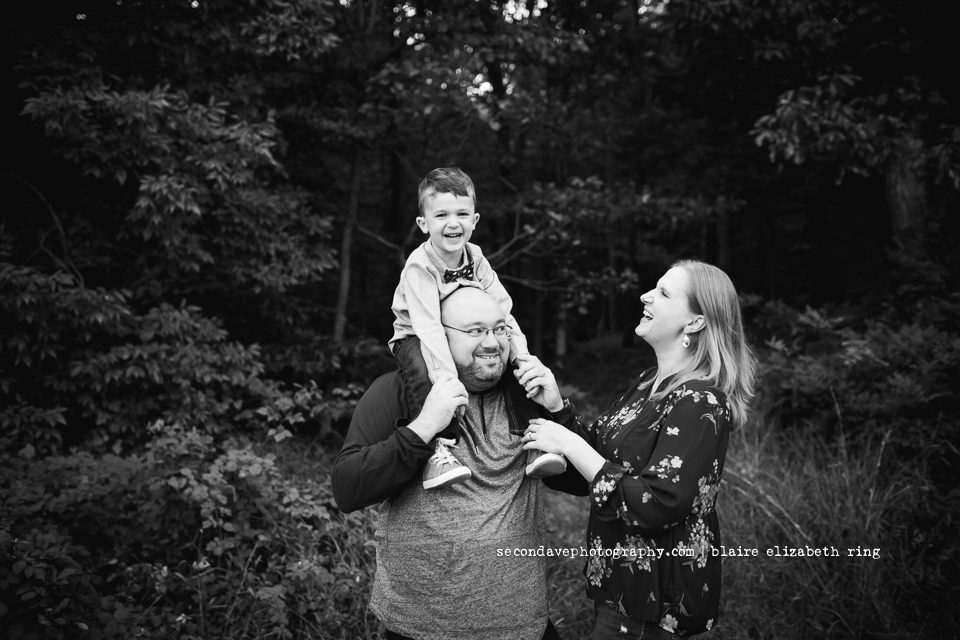 Family of 3 photographed by NoVa Family Photographer at Morven Park in Leesburg VA.
