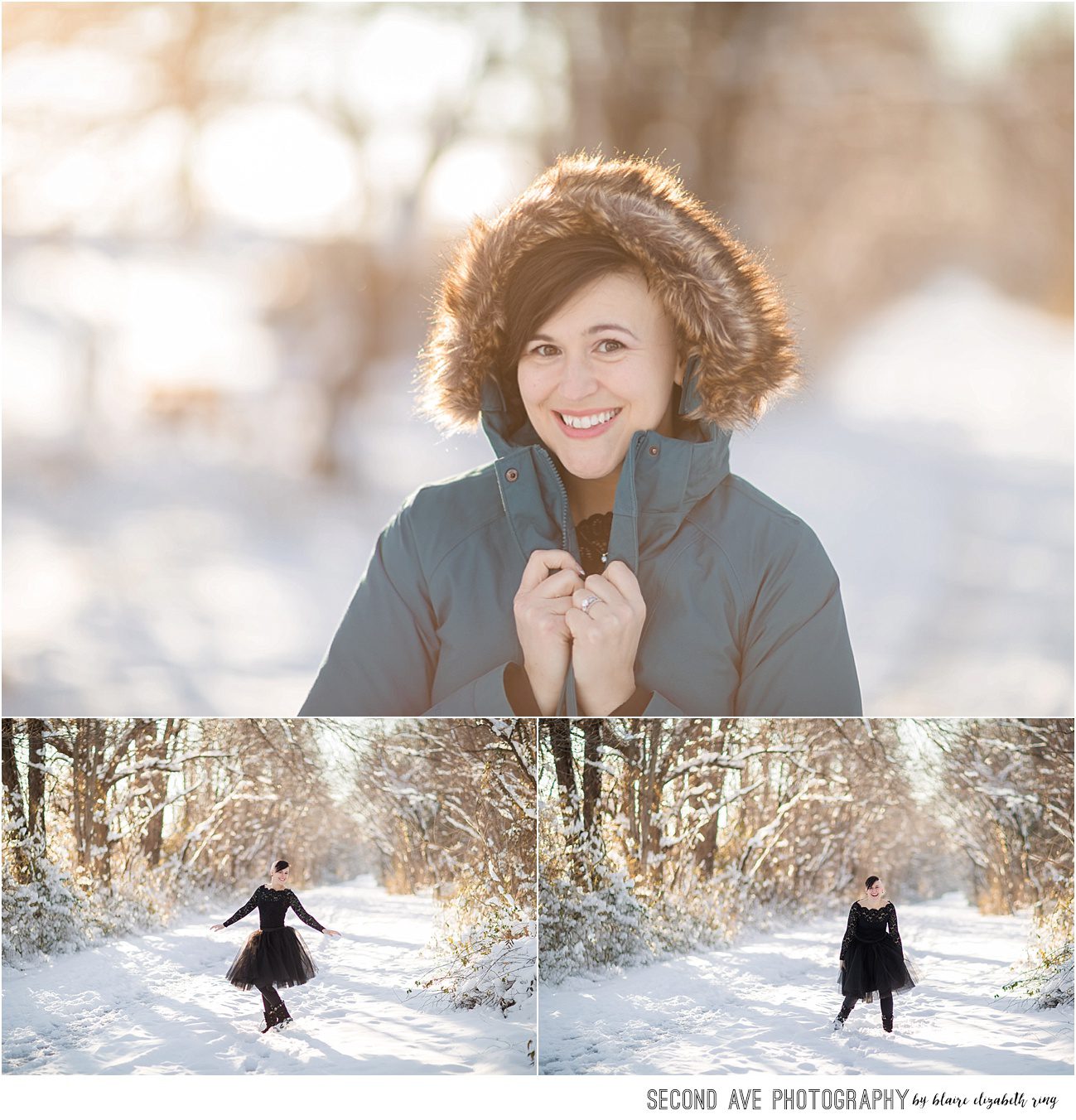 One local mother's journey with Alopecia, photographed by Northern Virginia photographer Second Ave Photography on a beautiful snowy afternoon.