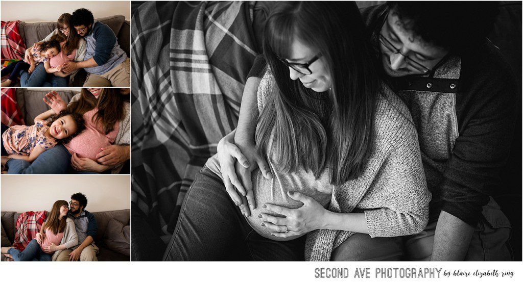 In-home maternity session, building my Northern Virginia maternity photographer portfolio. Check out Baby Girl's room! LOVE that color.