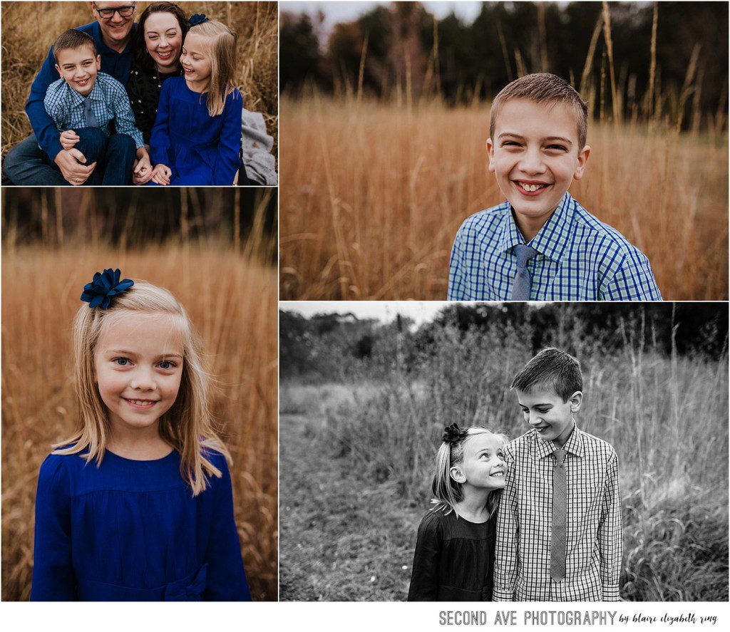 Family of four by Sterling VA family photographer.