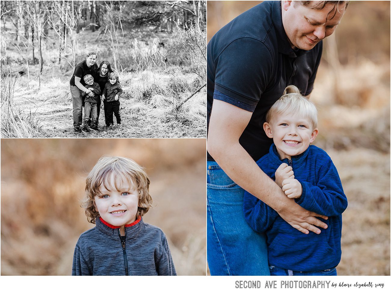 Alexandria VA family photographer meets family of 4 at nature sanctuary. I first got to know the boys as their school photographer.