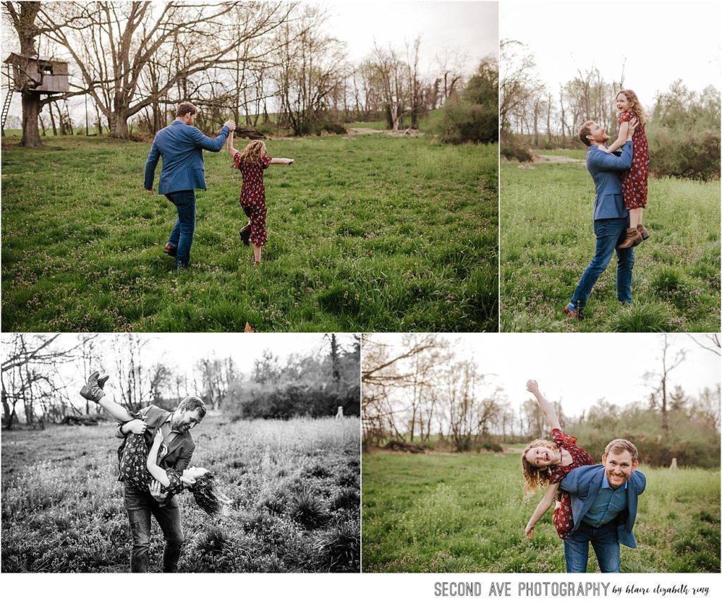 Family of 3 plus an alpaca at a beautiful field in Loudoun County during golden hour with Washington DC family photographer.