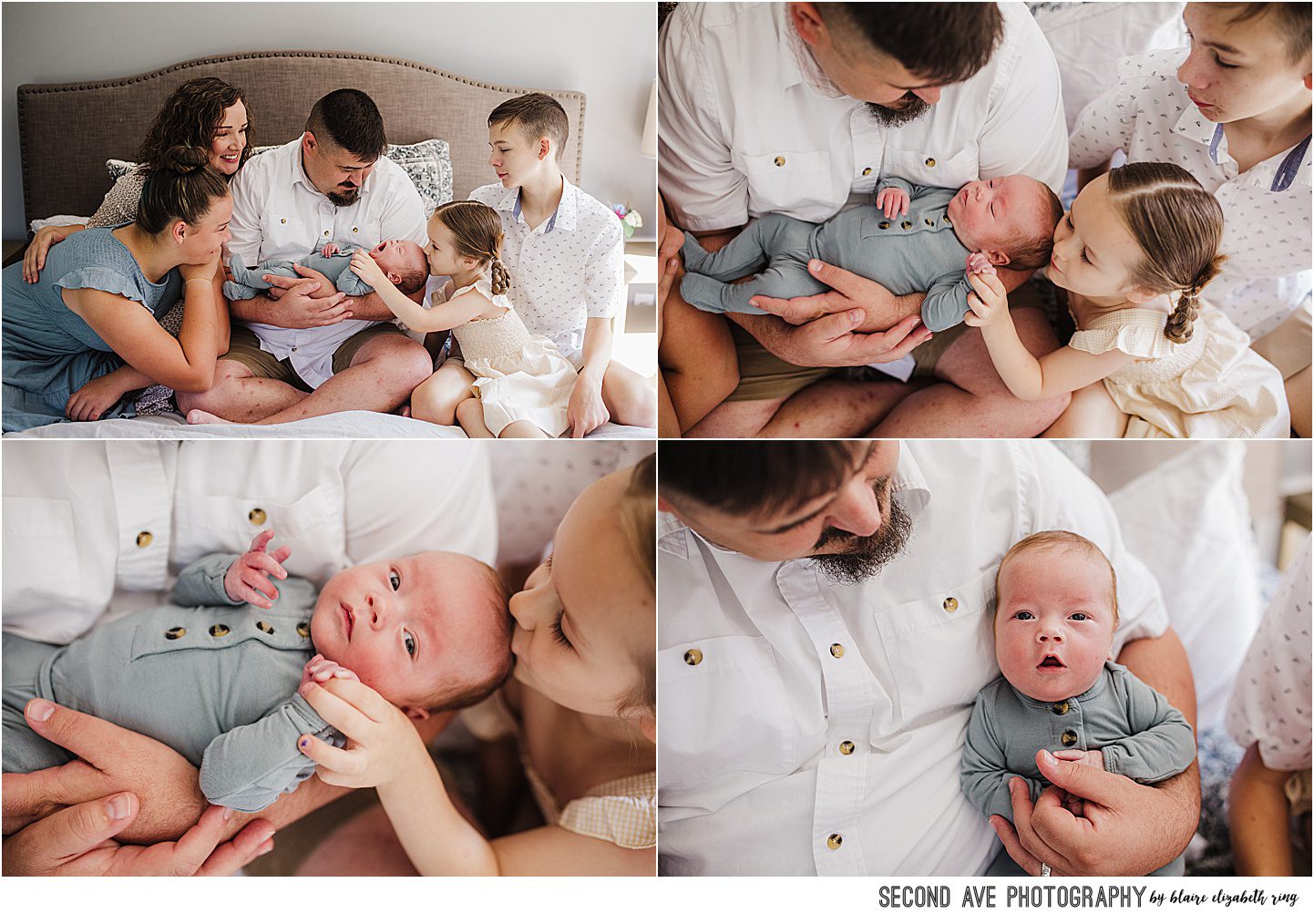 Arlington VA newborn photographer in-home photo session with preemie and blended family. I always say, we just need one good window.