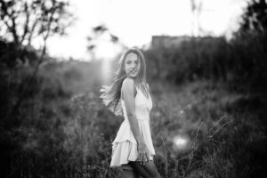 northern-virginia-high-school-senior-photo-open-field-sunset-sunflare