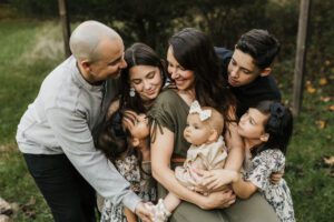 northern virginia family photographer 5 kids parents
